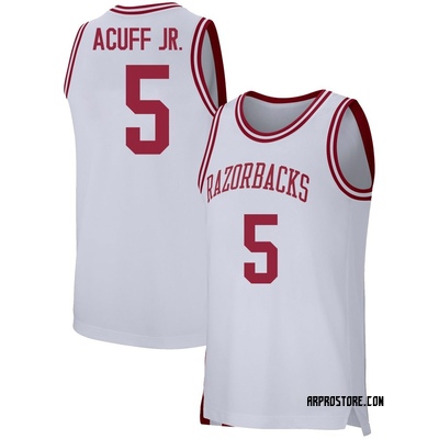 Men's Darius Acuff Jr. Arkansas Razorbacks Replica Basketball Jersey - White