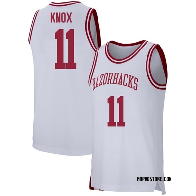 Men's Karter Knox Arkansas Razorbacks Replica Basketball Jersey - White