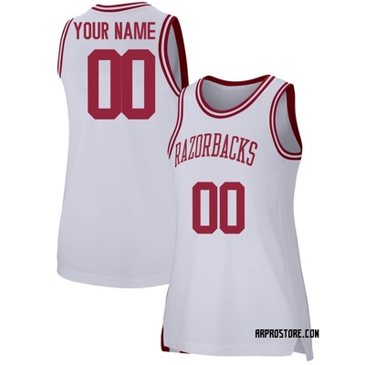 Women's Custom Arkansas Razorbacks Replica Basketball Jersey - White
