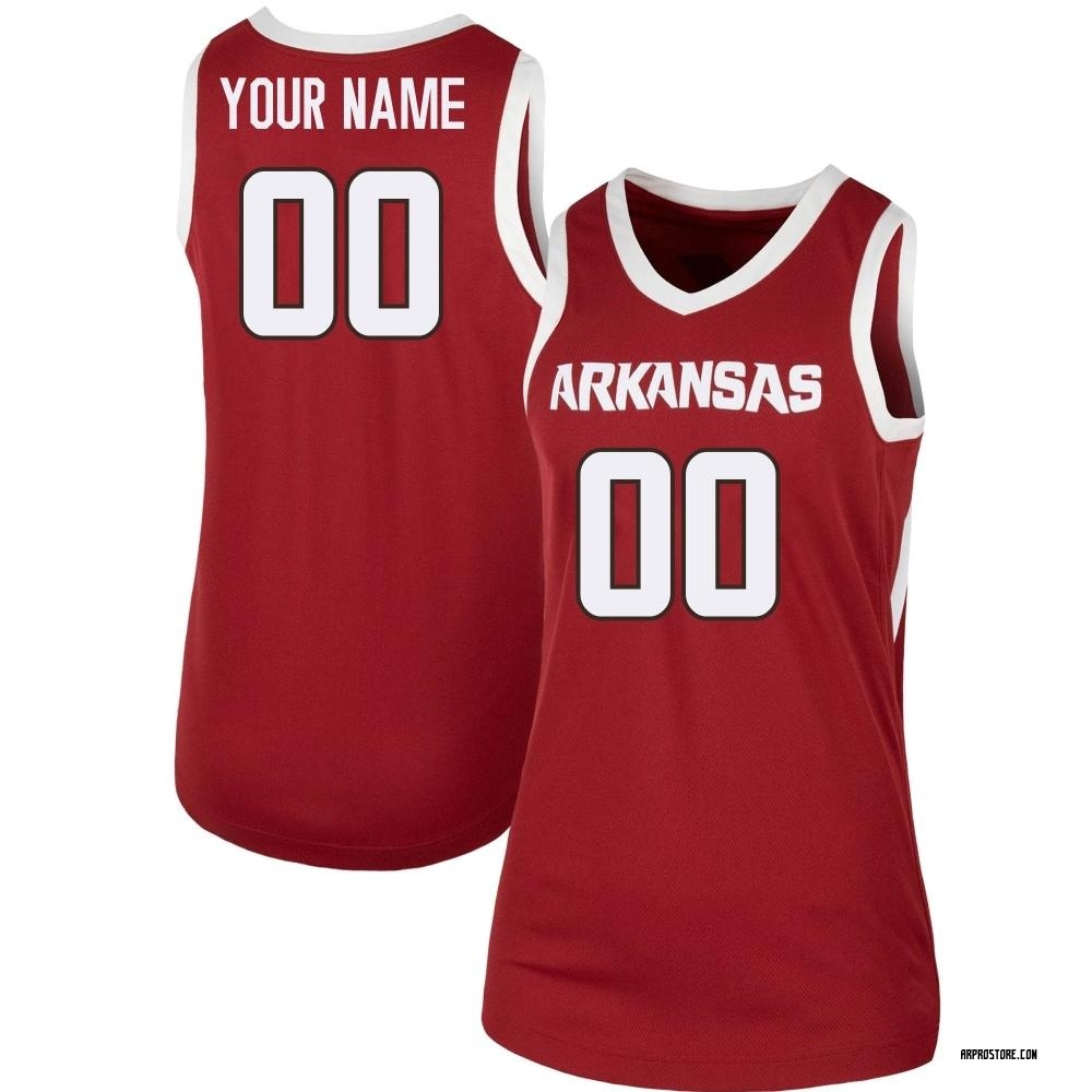 Women's Custom Arkansas Razorbacks Replica Cardinal Basketball Jersey