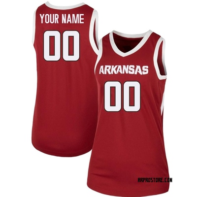 Women's Custom Arkansas Razorbacks Replica Cardinal Basketball Jersey