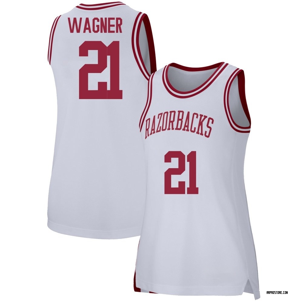 Women's D.J. Wagner Arkansas Razorbacks Replica Basketball Jersey - White