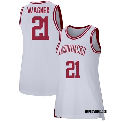 Women's D.J. Wagner Arkansas Razorbacks Replica Basketball Jersey - White