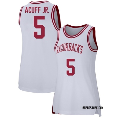 Women's Darius Acuff Jr. Arkansas Razorbacks Replica Basketball Jersey - White