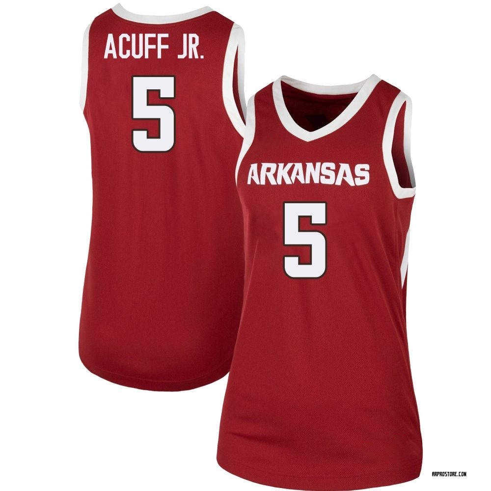 Women's Darius Acuff Jr. Arkansas Razorbacks Replica Cardinal Basketball Jersey