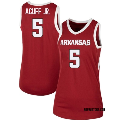 Women's Darius Acuff Jr. Arkansas Razorbacks Replica Cardinal Basketball Jersey