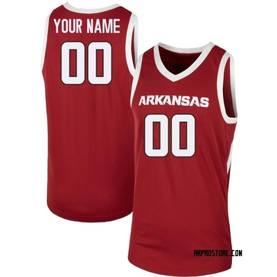 Youth Custom Arkansas Razorbacks Replica Cardinal Basketball Jersey
