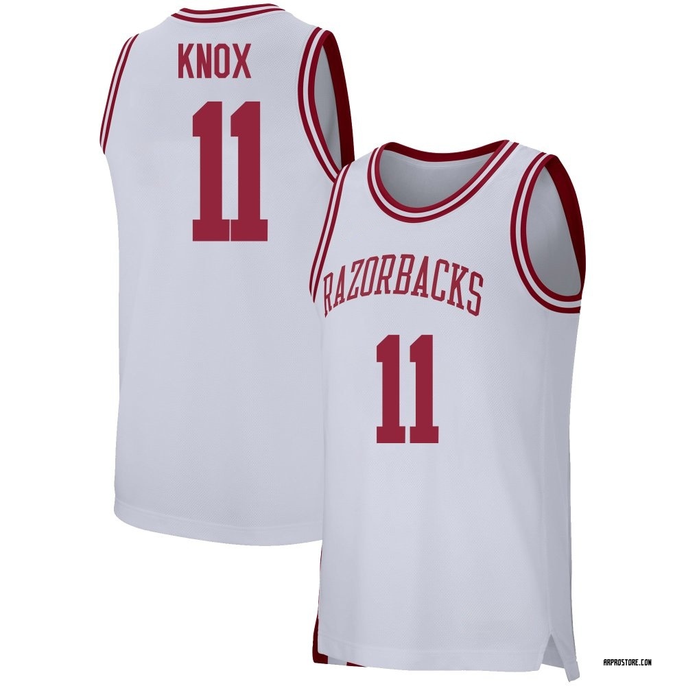 Youth Karter Knox Arkansas Razorbacks Replica Basketball Jersey - White